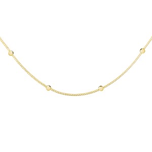 Choker argint cu bilute placat cu aur galben DiAmanti Z1845NG-DIA (Argint 925‰ 1,8 g.)